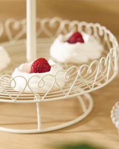 Most selling White Bird Double <b>Tier</b> <b>Cake</b> <b>Stand</b> - Product Image 6