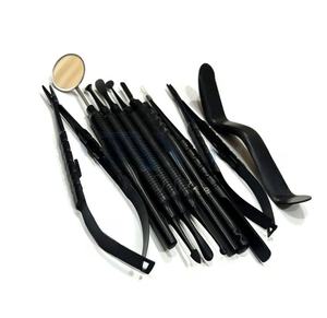 Premium 11 PCS Manual Dental Micro Oral Surgery Instrument Kit German Stainless Steel Black Finish CE Mark MOL Dentave Ergonomic - Product Image 4