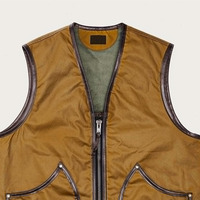 Gilet de chasse camouflage orange personnalisable pour homme, 100 % coton, entièrement imperméable avec logo, idéal pour le printemps