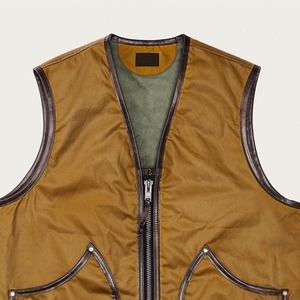 Wholesale Customizable Orange <b>Birds</b> Camouflage Men's Vest 100% Cotton Fully Waterproof <b>with</b> Logo for Hunting Spring - Product Image 6