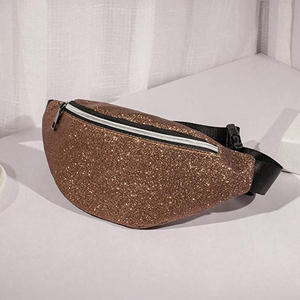 Unisex Glitter Waist Bag With Zipper Closure Pillow Shape For Daily Use - Product Image 6