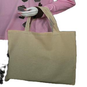100% Cotton Canvas Heavy-Duty <b>Extra</b>-<b>Large</b> Zipper Closure Hand Length Handle Eco-Friendly Multi-Purpose <b>Tote</b> <b>Bag</b> with Custom Logo - Product Image 3