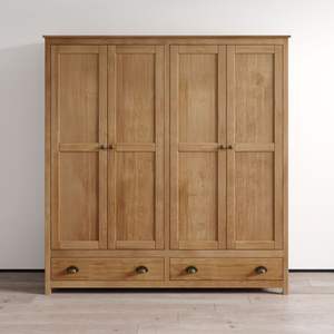 Armoire intérieure sur mesure en teck, fabrication indonésienne, meubles en bois massif - Product Image 1