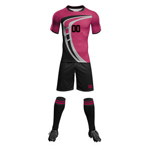 Ensemble de maillots de football personnalisés pour hommes, polyester respirant, séchage rapide, vêtements de sport pour équipe, impression par sublimation - Product Image 3