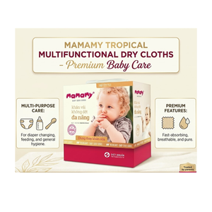Mamamy Tropical Multi-purpose Dry <b>Cloths</b> 180pcs | Bulk Disposable Make Up Remover & Baby Care Cotton <b>Face</b> Towel - Product Image 3