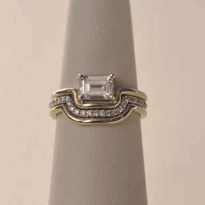 IGI/GIA Lab Grown Vintage 14k or jaune mariage/bague de fiançailles diamant coupe ronde unisexe parfait anniversaire et cadeau de fête - Product Image 1