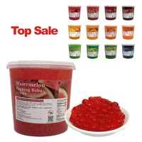 Perles Éclatantes en Gros 3,4 kg Bouteille Taïwan Certifié HALAL/HACCP Billes de Tapioca Mangue Popping Boba pour Bubble Tea