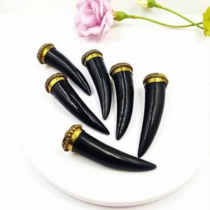 Colgante de Hueso de Búfalo Natural al por Mayor, Joyería Artesanal de Cuerno para la Fabricación de Collares Personalizados - Product Image 4