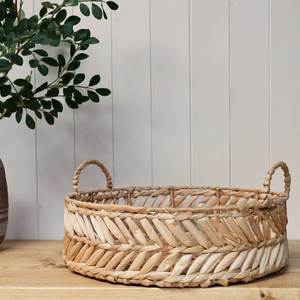 Vietnam Hollow Out Pattern Water Hyacinth <b>Basket</b> Breathable <b>Toy</b> <b>Storage</b> Organizer - Product Image 2