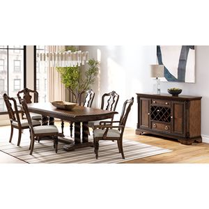 Sedia Laterale Tradizionale in Mogano per Sala da Pranzo - Product Image 2