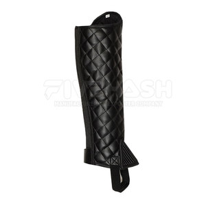 Mini-chaps en cuir de qualité supérieure pour chevaux, avec sangle durable, pour l'entraînement équestre en extérieur. - Product Image 5