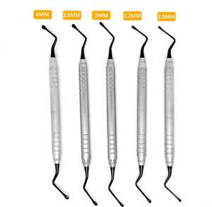 For UL <b>AMIN</b> Manual Dental Instrument High Quality GraceyJagged 3mm Curette for Tooth & Periodontal Bone Plated - Product Image 4