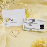 Anillo de Boda de Lujo de Oro Sólido de 14K con Diamante Cultivado en Laboratorio Certificado por IGI, Joyería Fina de Oro, Unisex