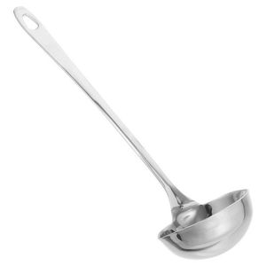 Cuchara de doble ranura con espumadera extraíble, utensilios de cocina de acero inoxidable para sopa, olla caliente, camping, cuchara de metal - Product Image 4
