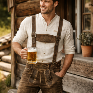 Lederhosen de Cuero Vintage al por Mayor - Opciones Personalizadas Disponibles de un Fabricante de Alta Calidad - Product Image 3