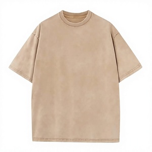 Custom Oversized <b>Polyester</b> Front <b>T</b>-<b>Shirt</b> Men Women Heavyweight Blank Crew Neck Tee Streetwear Casual Plain Unisex Anti-Shrink - Product Image 4