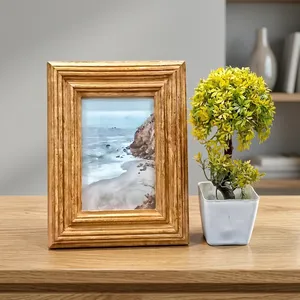 Wooden Photo <b>Frame</b> Rustic Natural Wood Picture <b>Frame</b> for <b>Wall</b> Décor Family Kids Memories Home Bedroom Living Room Display - Product Image 4