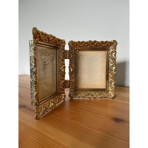 Elegant Brass Rectangular Photo <b>Frame</b> <b>with</b> Ornate Design Handmade Tabletop Decor - Product Image 5