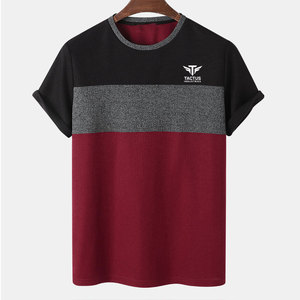 T-shirt uni 100% coton pour homme, confortable, grande taille, coupe ample, vêtements décontractés pour homme, imprimé, prix bas - Product Image 1