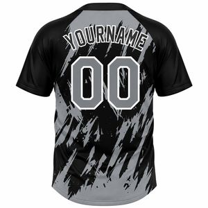 เสื้อเบสบอลทีมแบบกำหนดเอง พิมพ์ลายดิจิทัล โพลีเอสเตอร์ แห้งเร็ว ทรงพอดีตัว คอเฮนลีย์ พร้อมชื่อและหมายเลข - Product Image 3