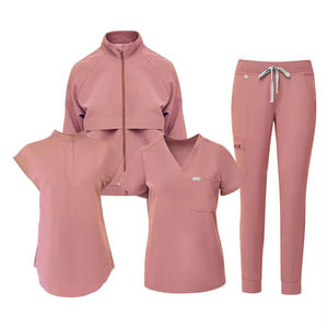 Ensemble de blouses médicales respirantes pour femmes, best-seller – Uniforme d'infirmière à manches courtes avec broderie personnalisée pour hôpital et clinique - Product Image 2