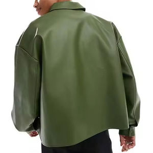 <b>Men's</b> Genuine <b>Leather</b> <b>Jackets</b> Breathable Windproof OEM Casual Winter Design in Multiple Styles - Product Image 2