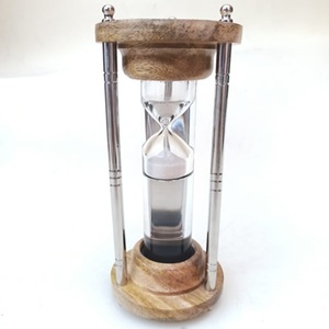 Brass Gold-Plated Round <b>Sand</b> <b>Timer</b>-Tableware for Father's Day and Chinese New Year - Product Image 1
