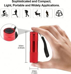 Linterna LED de Mano Potente con Logotipo Personalizado, Luz Ultravioleta UV para Verificar Billetes, Mini Linterna de Regalo con Cordón - Product Image 3