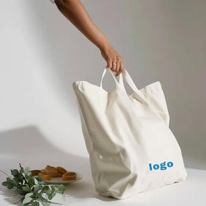 Bolsa de Lona con Logotipo Personalizado y Patrón de Letras, con Asa para el Hombro, Resistente, Reutilizable para Compras, Uso Diario y Viajes - Product Image 2