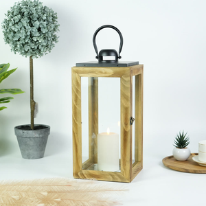 Lanterne en bois chinoise simple, réutilisable, écologique, personnalisable, design classique par MULTI CRAFT - Product Image 1