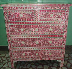 เฟอร์นิเจอร์โต๊ะข้างขนาดใหญ่ทันสมัยสำหรับตกแต่งห้องนั่งเล่นและห้องนอนพร้อมโต๊ะข้างฝังกระดูกสีเขียว - Product Image 3