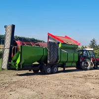 Équipement de criblage robuste, cribleuses mobiles pour sable et gravier, traitement du compost, crible à tambour pour terre végétale