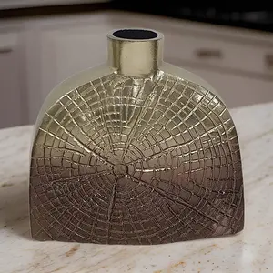 Vase à fleurs en métal moderne et artistique pour décoration intérieure, exportateur de vases à fleurs en métal de qualité supérieure pour les acheteurs, vase à fleurs Zahid Exports - Product Image 3