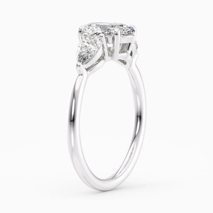 Bague de fiançailles en diamant de laboratoire de 2,50 carats, taille ovale, couleur F, clarté VS2, certifiée IGI, or blanc 18 carats, solitaire - Product Image 2