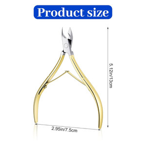 Cuticle Clipper Wide Jaw Cuticle Cutters for Ingrown Toenails Professional Stainless Steel Nail Clipper for Thick Nails Seniors - Product Image 2