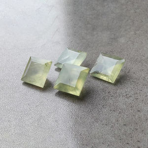Piedra Preciosa Cuadrada Calibrada de Prehnita Natural AAA+ con Corte Facetado, para la Elaboración de Joyas - Product Image 4