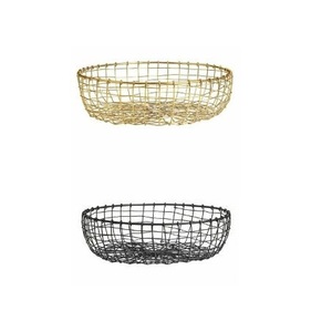 Metal <b>Wire</b> Fruit <b>Basket</b> Bowl Shape With Wooden Base Modern Storage <b>Basket</b> For Kitchen Use Home Storage <b>Basket</b> - Product Image 6