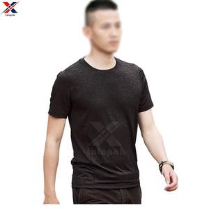 Camiseta de Verano Personalizada para Hombre, Cuello Redondo, Manga Regular, Algodón/Fibra de Bambú, Tejido Transpirable, Diseño a Cuadros, Secado Rápido - Product Image 4