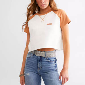 Camisetas Cortas para Mujer, Diseño Personalizado con su Propio Logotipo, Ligeras, Más Vendidas en Línea - Product Image 1