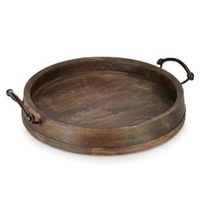 Plateau de service en bois naturel de qualité supérieure, plateau de petit-déjeuner en bois massif pour le café, le thé, les collations, la nourriture, la cuisine, la salle à manger et la décoration de la maison - Product Image 6