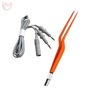 Pince bipolaire à baïonnette antiadhésive, pince chirurgicale incurvée en acier de 20,0 cm pour instrument chirurgical - Product Image 5