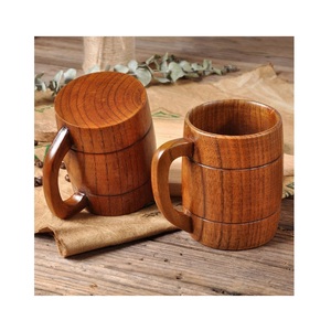 Mug en bois fait main, tasse à café en bois massif, finition naturelle, design rustique, vaisselle écologique pour la maison - Product Image 3