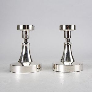 <b>Silver</b> Aluminium <b>Candlestick</b> Holder Handmade Customized Metal Candle Stand For Home & Event Decor Wedding Centerpiece - Product Image 1