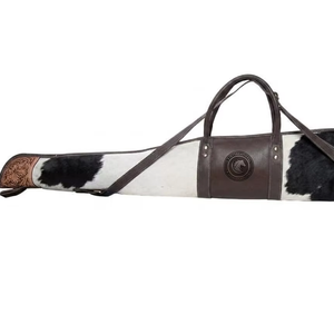 Backwoods Heritage Leather Short <b>Case</b> Outdoor Shooting Gear MOLLE Quick Release Protective Slip Cover Compact Padded Storage Bag - Product Image 1