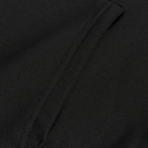 Ensemble sweat à capuche noir pour homme, coupe oversize, couleur unie, décontracté, pour l'automne, avec poches, en molleton tricoté, et joggers en French Terry - Product Image 5