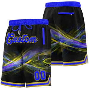 Shorts de basketball personnalisés, sublimation, broderie couleur, logo, shorts de basketball pour hommes, shorts en mesh respirant, shorts de basketball personnalisés - Product Image 3