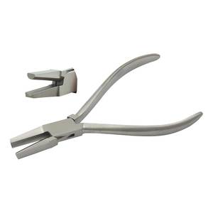Alicates de punta media cóncava de acero inoxidable de 130 mm con acabado mate para bricolaje, joyería, pesca y crimpado, compatibles con OEM - Product Image 1