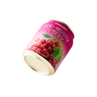 Vietnam OEM/ODM 250ml standaard blikje rode druivensap met echte vruchtvleesjes, private label fruit- & groentesap