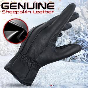 Guantes de Invierno para Hombre, Deportivos, con Textura Granulada, Pantalla Táctil, Cálidos, de Cuero, Multiusos, para Teléfono Móvil y Uso en Exteriores - Product Image 4