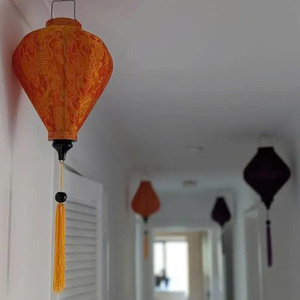 Bulk Handmade Vietnamese Silk <b>Lanterns</b> <b>Bamboo</b> <b>Lantern</b> Silk <b>Lanterns</b> Decorative Silk <b>Lanterns</b> For Wedding Party Decor - Product Image 3